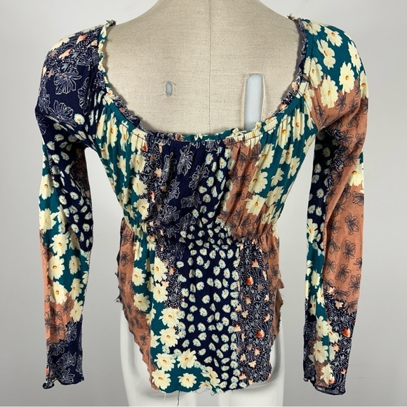 ❤️ Urban Outfitters Floral Y2K Top M - Picture 5 of 13